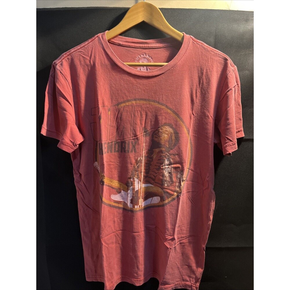 Authentic Hendrix Men’s Medium Red Short Sleeve T-shirt Crew Neck